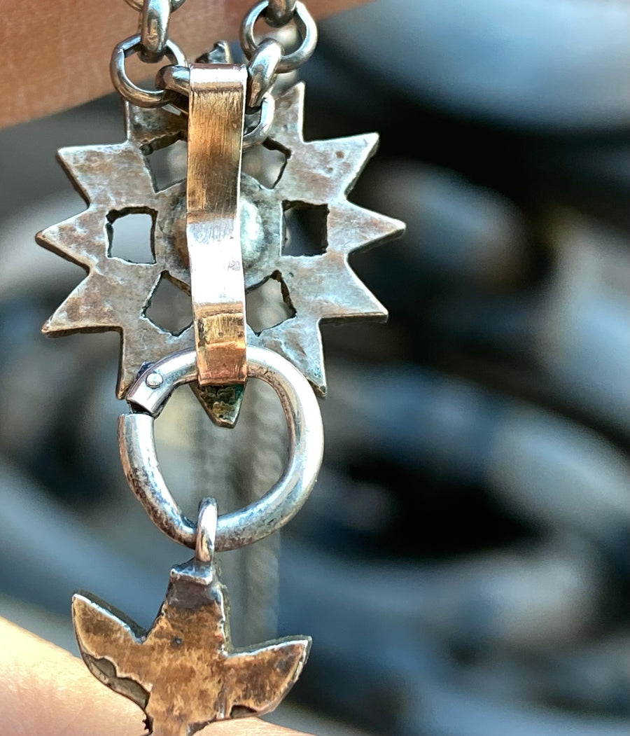 Antique Diamond Cross Pendant - ShopSacredBarcelona