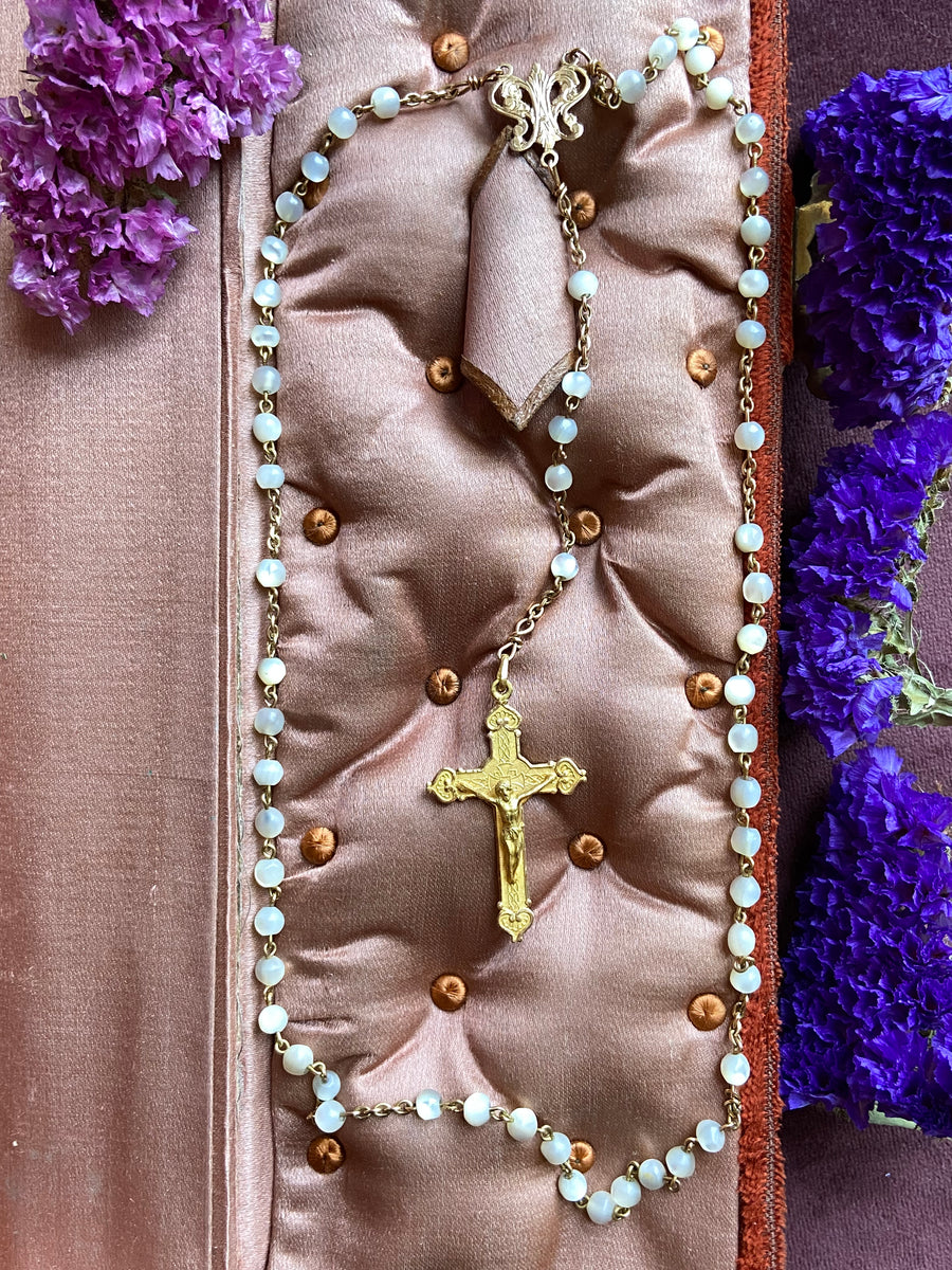 Rosary, catholic religious gift 18K Gold