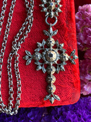Antique Diamond Cross Pendant - ShopSacredBarcelona