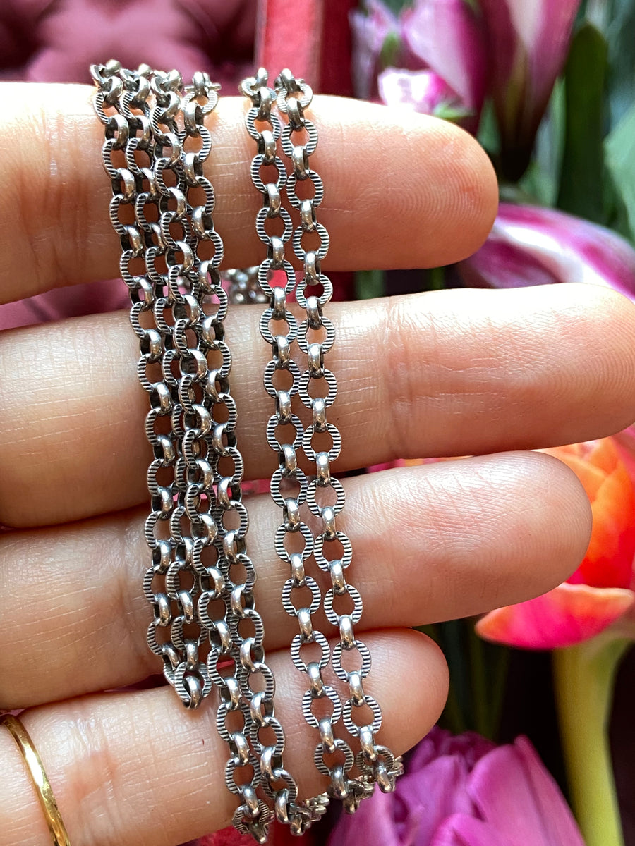 Antique French Silver Guard Chain
