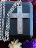 Antique Sacred Heart Cross Pendant - ShopSacredBarcelona