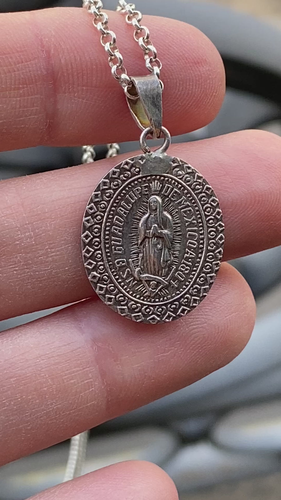 Our Lady of Guadalupe Medal Pendant