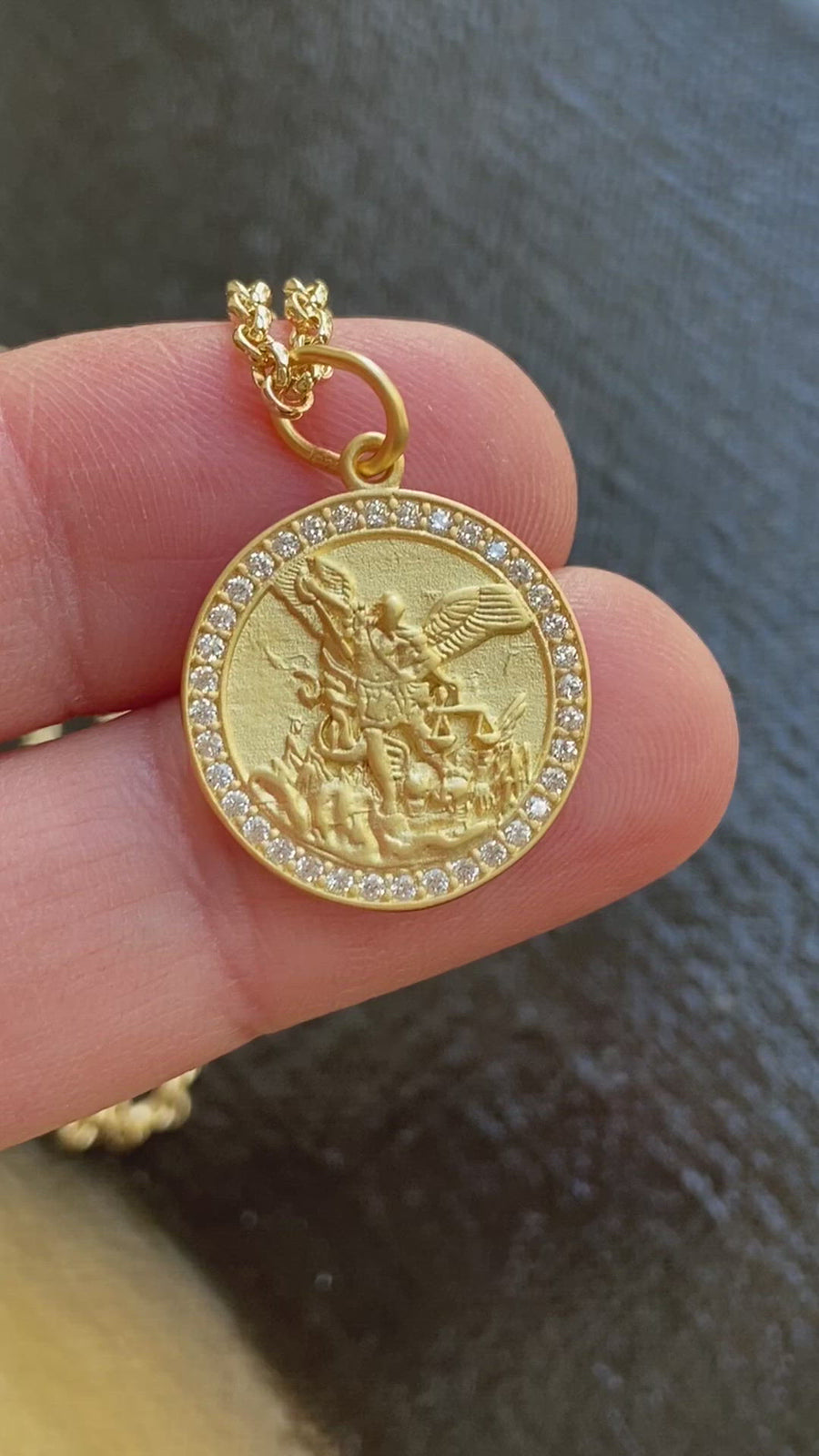 Archangel Saint Michael Medal Necklace