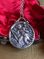 Saint Christopher Religious Medal Necklace